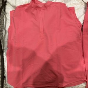 FIGS neon pink rafaela scrub top size S